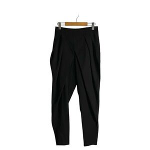 Anthropologie x Mustard Seed Women's Black High Waisted Draped Ankle Pant